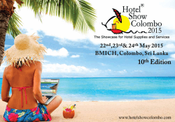 Hotel Show 2015 - Hotel Show Colombo