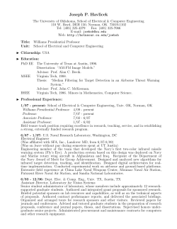 Joseph P. Havlicek - The University of Oklahoma