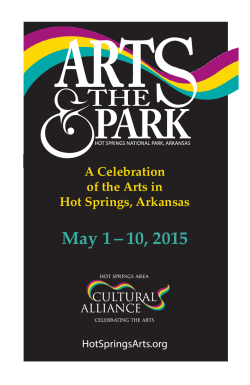 Arts & The Park 2015 Program