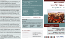 2015 Brochure  - International Housing Finance Program