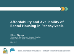 35. Research Findings About Rental Housing Affordability in