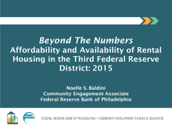 35. Research Findings About Rental Housing Affordability in
