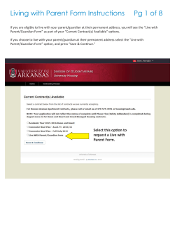 Living with Parent Form Instructions Pg 1 of 8