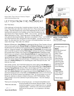Kite Tale, Volume 14 - Houston Alumnae Chapter Kappa Alpha Theta