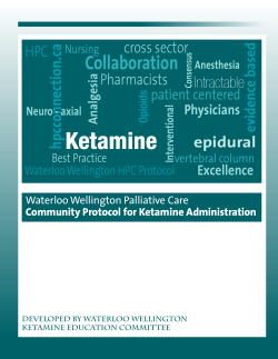 ketamine protocol - HPC Consultation Services