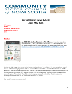 Central Region News Bulletin April-May 2015