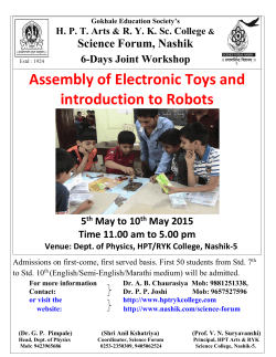 Assembly of Electronic Toys and introduction to Robots