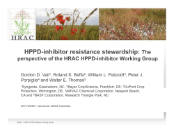 HPPD-inhibitor resistance stewardship