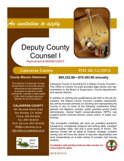 An invitation to apply Deputy County Counsel I