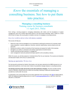 Know the essentials of managing a consulting business