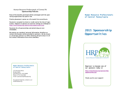 2015 hrpcpa sponsorship brochure