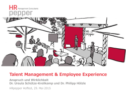 Talent Management & Employee Experience