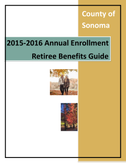 Retiree Health and Welfare Benefits Booklet