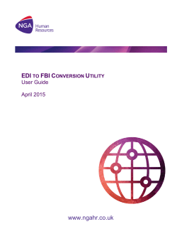 EDI to FBI Conversion Utility User Guide