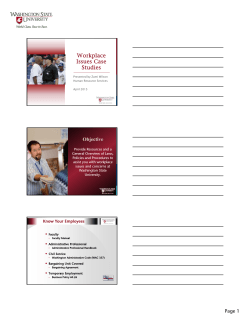 Presentation Notes - Human Resource Services