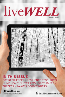 IN THIS ISSUE - University Human Resources