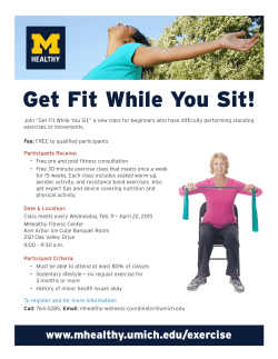Get Fit While You Sit!