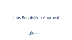 JOBS Requisition Approval Training Slides
