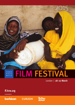 film festival - Human Rights Watch Design Resources