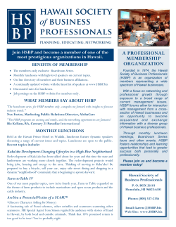 Membership Application PDF - Hawaii Society of Business