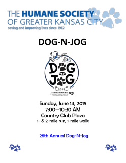 DOG-N-JOG - The Humane Society of Greater Kansas City