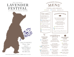 a printable version of the 2015 Lavender Festival brochure.