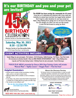 It`s our BIRTHDAY and you and your pet are invited!