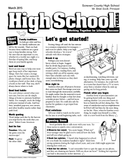 Let`s get started! - Screven County High School