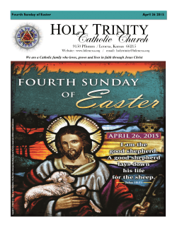 April 26, 2015 - Holy Trinity Catholic Church
