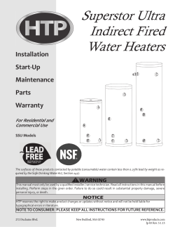 Superstor Ultra Indirect Fired Water Heaters