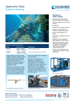 Subsea Cleaning Datasheet PDF