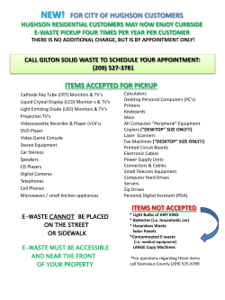 gilton resource recovery`s curbside e-waste collection city of escalon