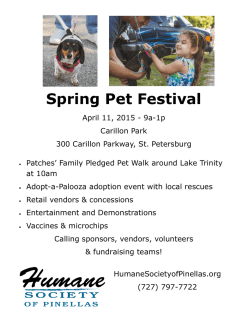 Spring Pet Festival - the Humane Society of Pinellas