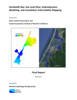 Humboldt Bay: Sea Level Rise, Hydrodynamic Modeling, and