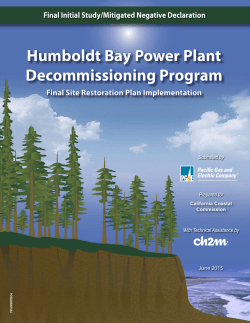 Initial Study - Humboldt Bay Harbor District