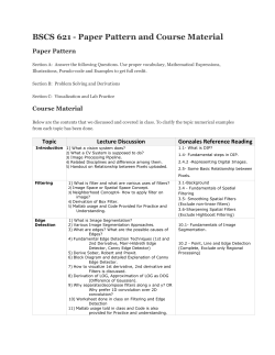 BSCS 621 - Paper Pattern and Course Material