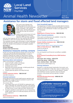 Animal Health Newsletter May 2015