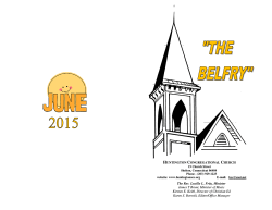 June 2015 - Huntington Congregational Church