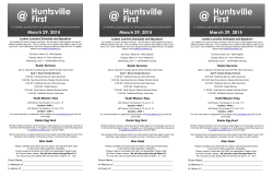 Huntsville First Huntsville First Huntsville First