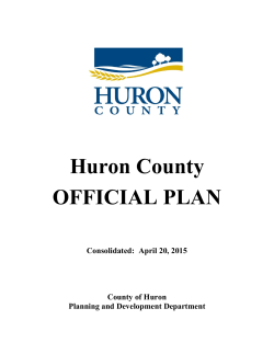 Huron County Official Plan