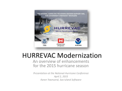 New HURREVAC Enhancements from the Developer