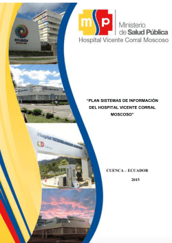 plan de sistemas de informaciÃ³n - Hospital Vicente Corral Moscoso