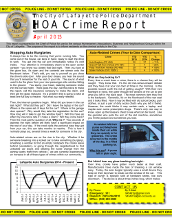 Police HOA Report