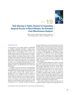 Task-Sharing or Public Finance for Expanding Surgical Access in