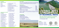 the Brochure of HYDRO-2015