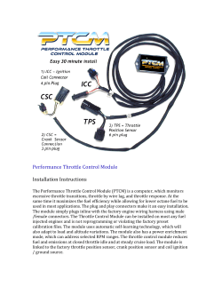 PTCM Install manual - Hydrogen Garage LLC