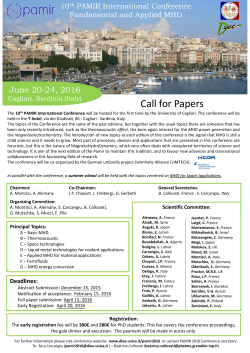 attached call for papers