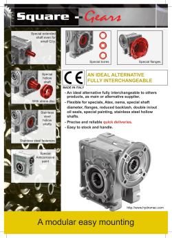 Square worm gearboxes - Hydro-Mec