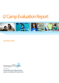 i2 Camp Evaluation Report