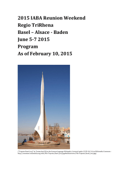 2015 Reunion Program - International Association of Boalt Alumni